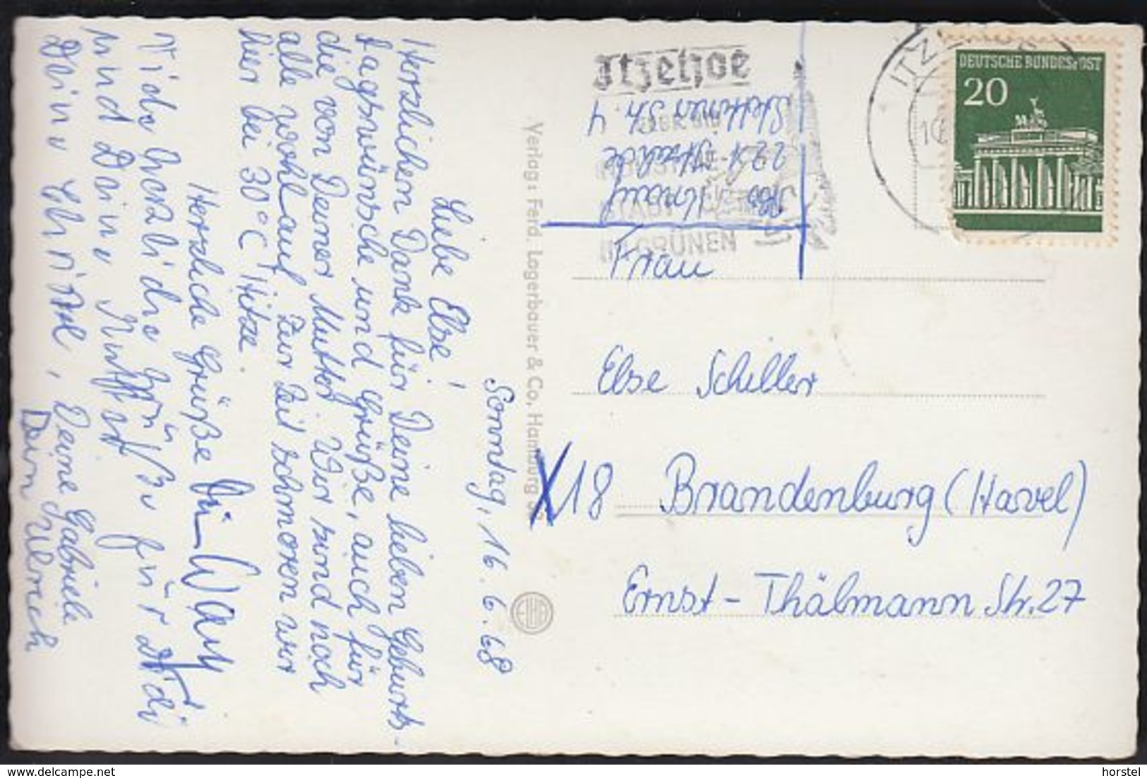 D-25524 Itzehoe - Schwimmbad - Freibad - Nice Stamp - Itzehoe