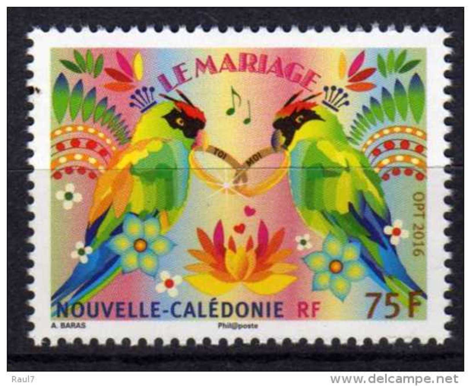 Nouvelle-Calédonie 2016 - Perroquets, Le Mariage - 1val Neufs // Mnh - Unused Stamps