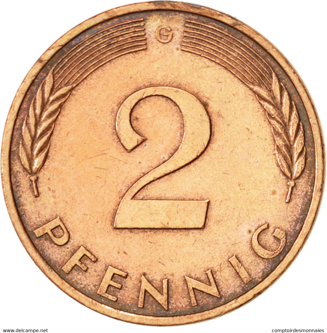 Monnaie, République Fédérale Allemande, 2 Pfennig, 1990, Karlsruhe, SUP - 2 Pfennig