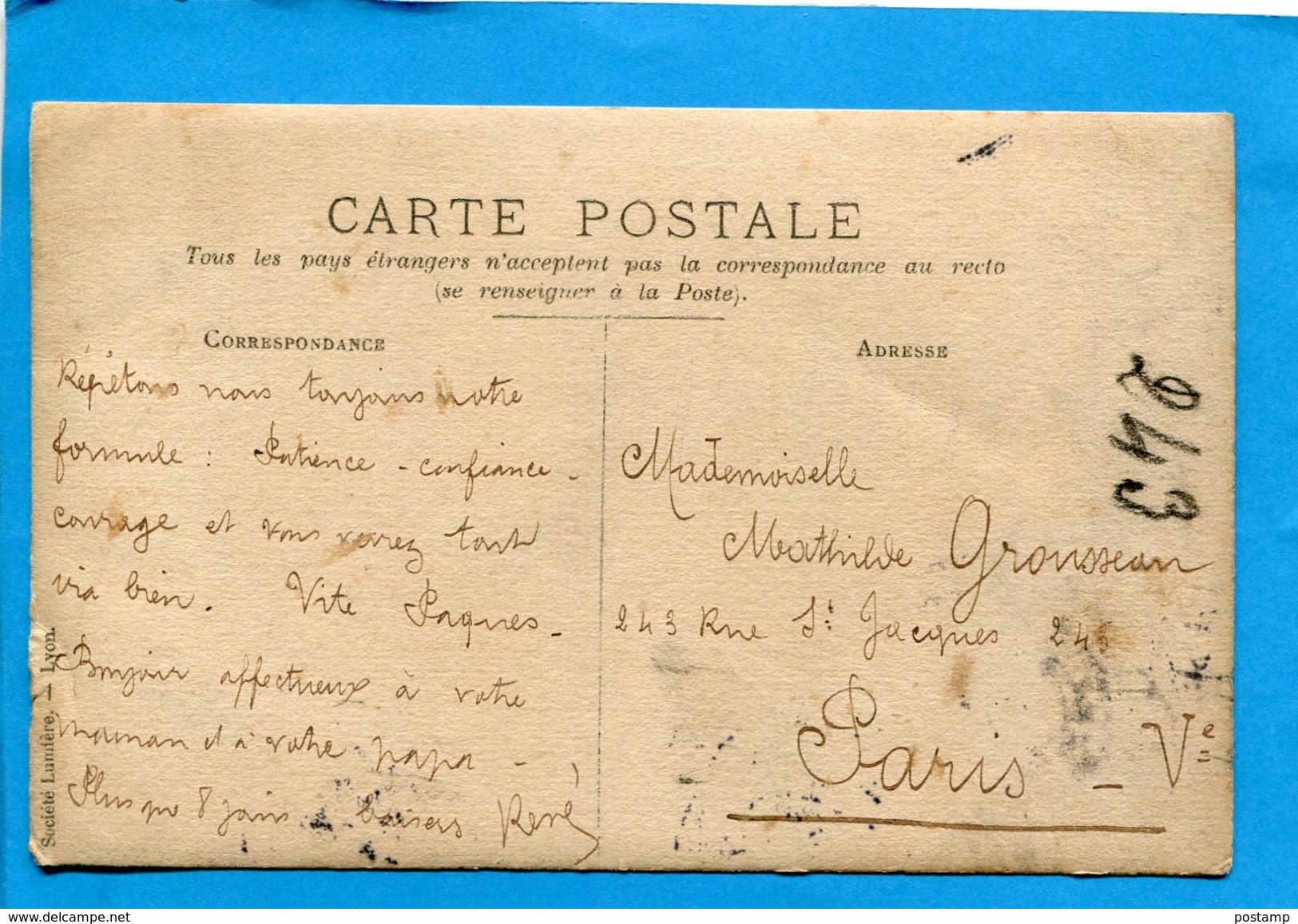 VANNES -cartte Photo-une Rue Animée Avec Charette-a Voyagé En1906 - Vannes