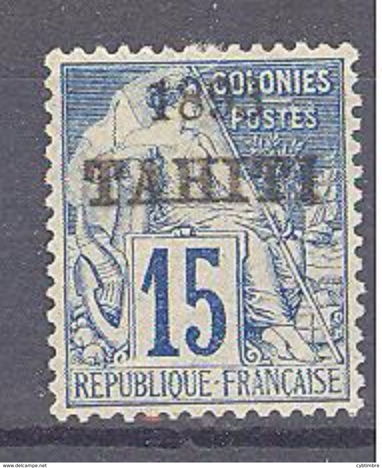 Tahiti:Yvert N°24* - Unused Stamps