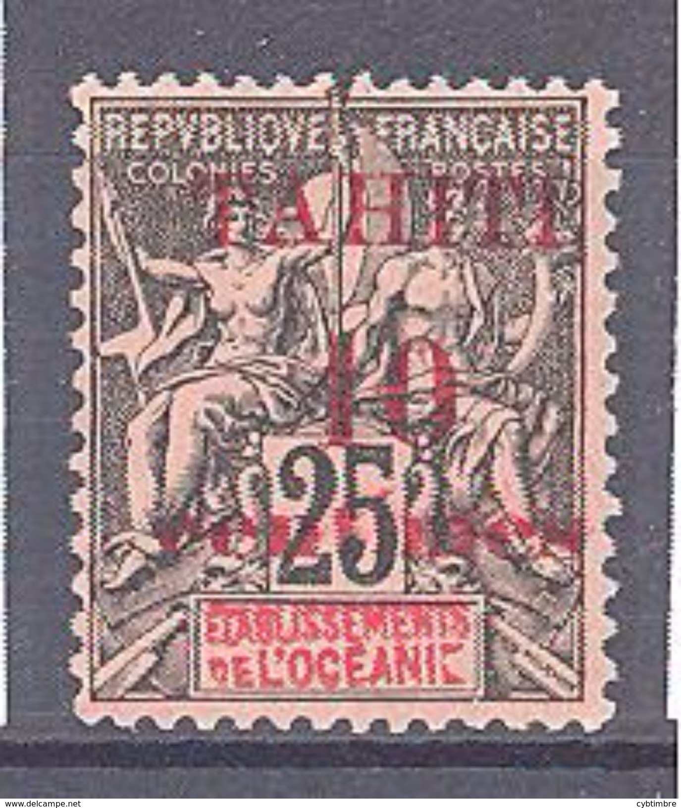 Tahiti:Yvert N°31* - Unused Stamps