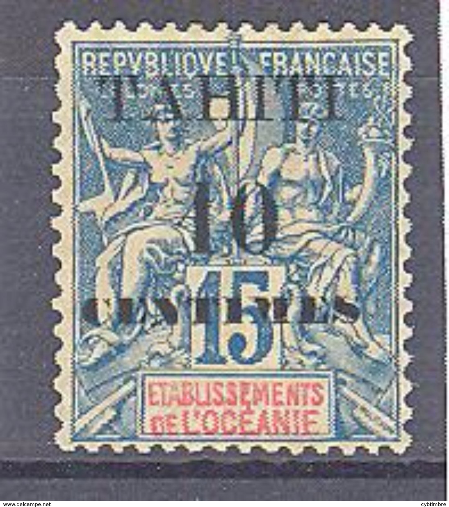 Tahiti:Yvert N°33(*) - Unused Stamps