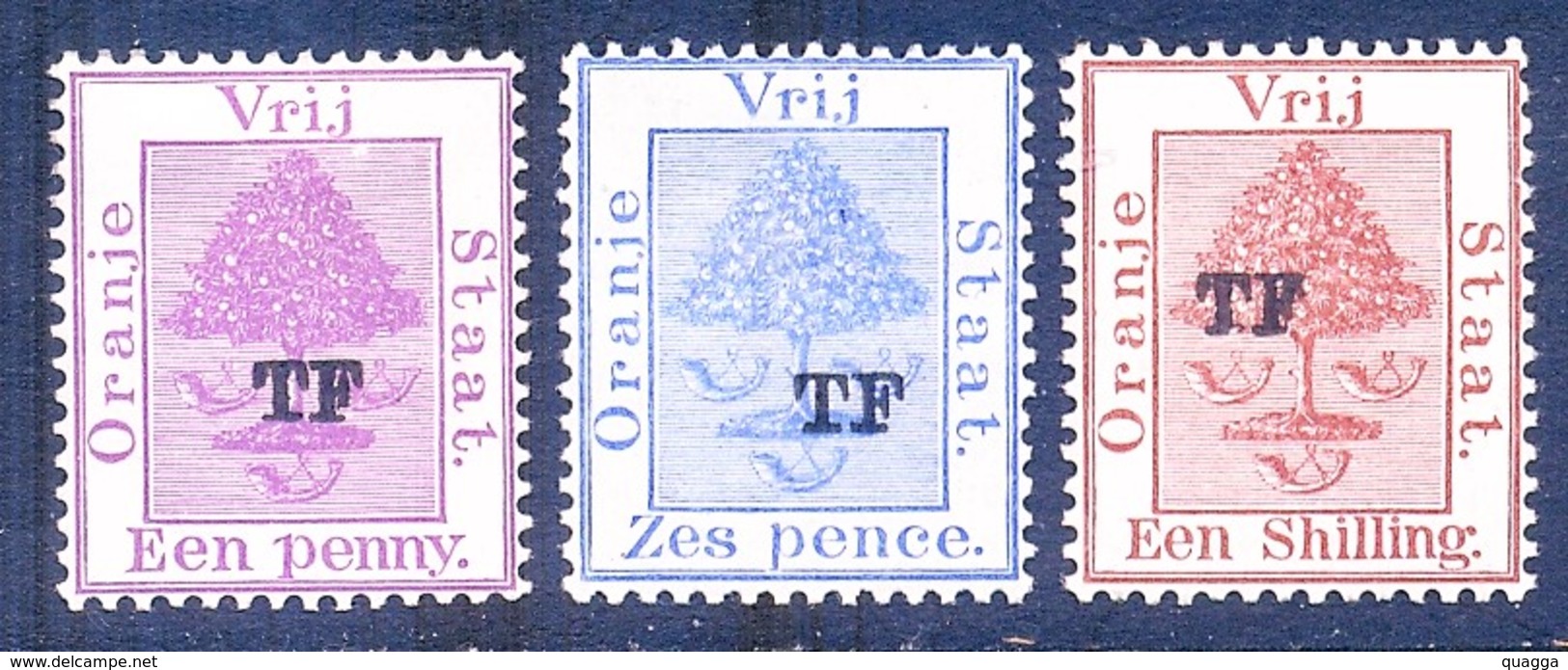 Orange Free State TELEGRAPH 1898. 1d To 1sh. Hiscocks 37* To 39*. - Oranje-Freistaat (1868-1909)