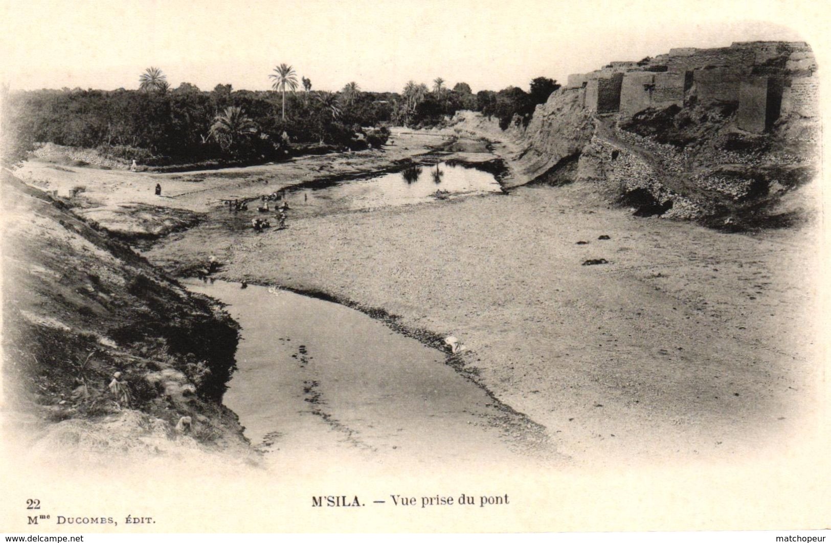 ALGERIE - M'SILA VUE PRISE DU PONT - M'Sila