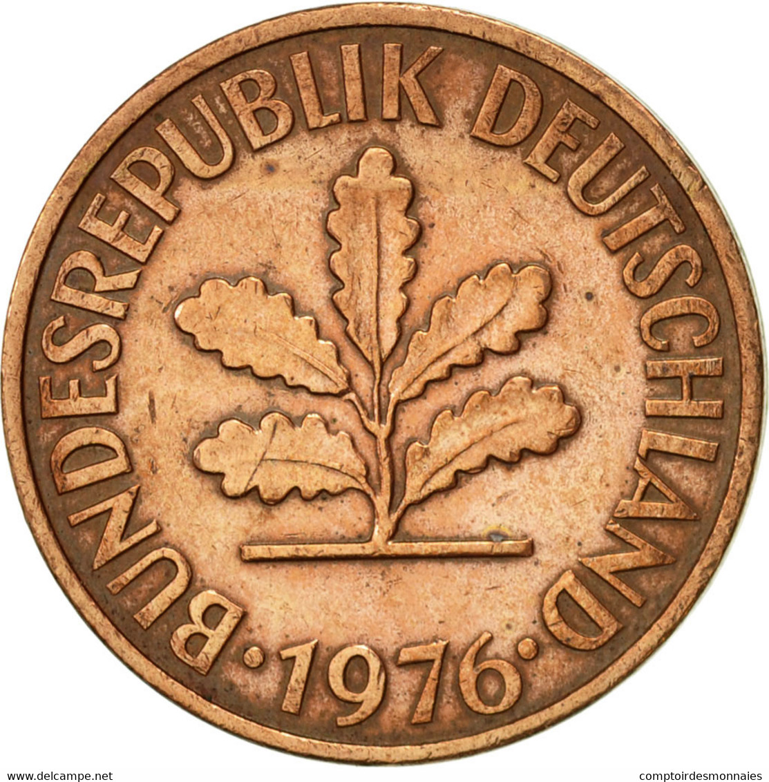 Monnaie, République Fédérale Allemande, 2 Pfennig, 1976, Munich, SUP, Copper - 2 Pfennig
