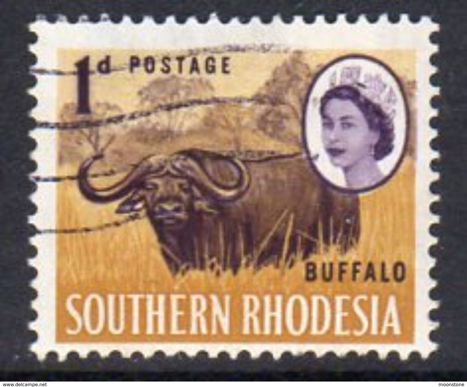 Southern Rhodesia 1964 1d Buffalo Definitive, Used, SG 93 (BA) - Southern Rhodesia (...-1964)