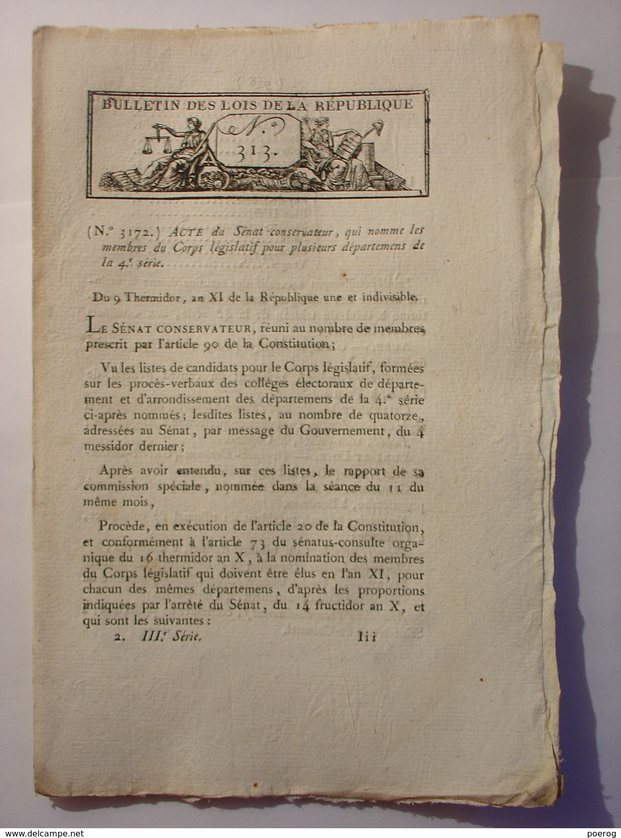 BULLETIN DES LOIS DE 1803 - ECOLE BERNAY EURE ECOLE CHATELLERAULT ECOLE EPERNAY ECOLE CHAUMONT ECOLE NANTUA ECOLE AUTUN - Decreti & Leggi