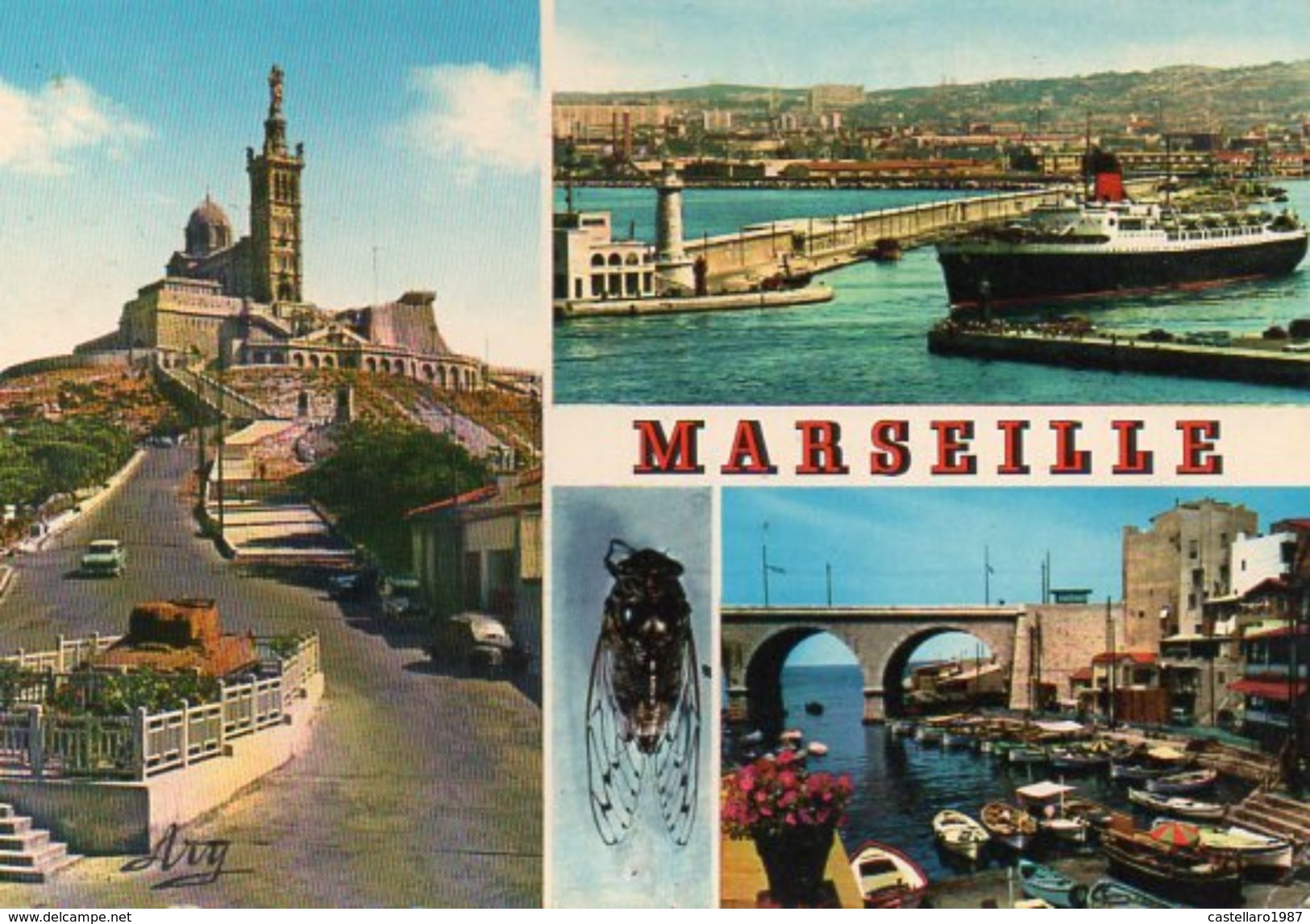 MARSEILLE - Notre Dame De La Garde - Départ D'un Courrier - Vallon Des Auffes - Unclassified