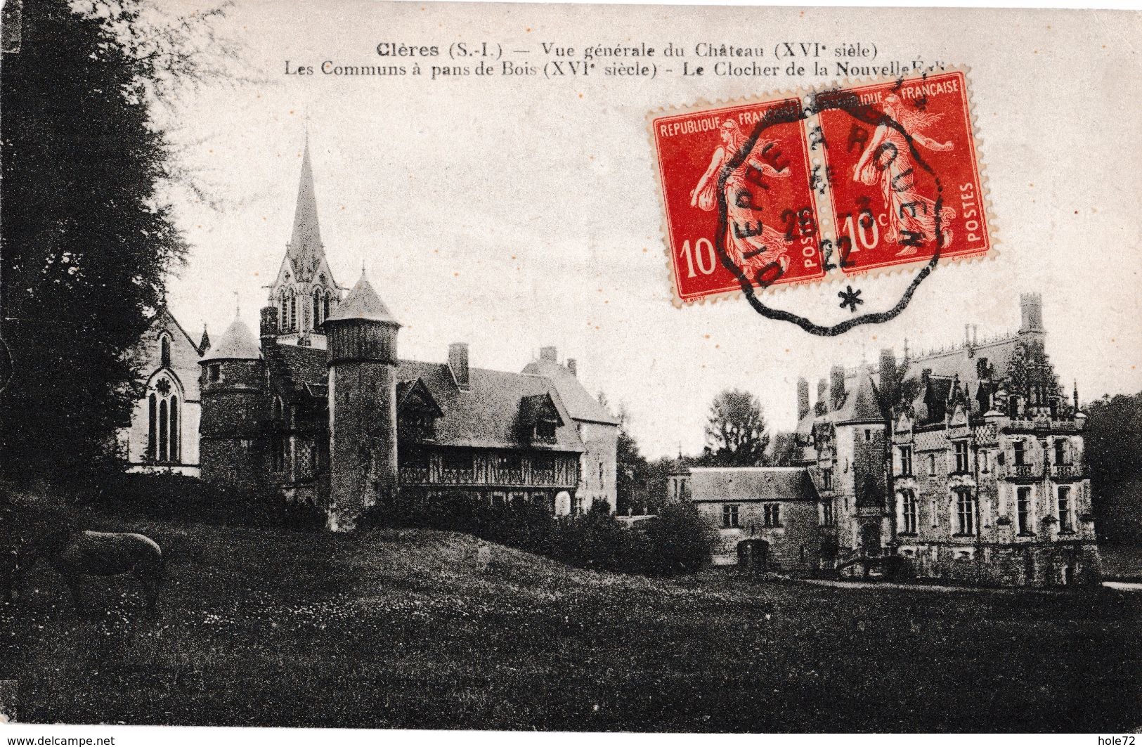 76 - Clères (Seine-Maritime) - Vue Générale Du Château - Clères