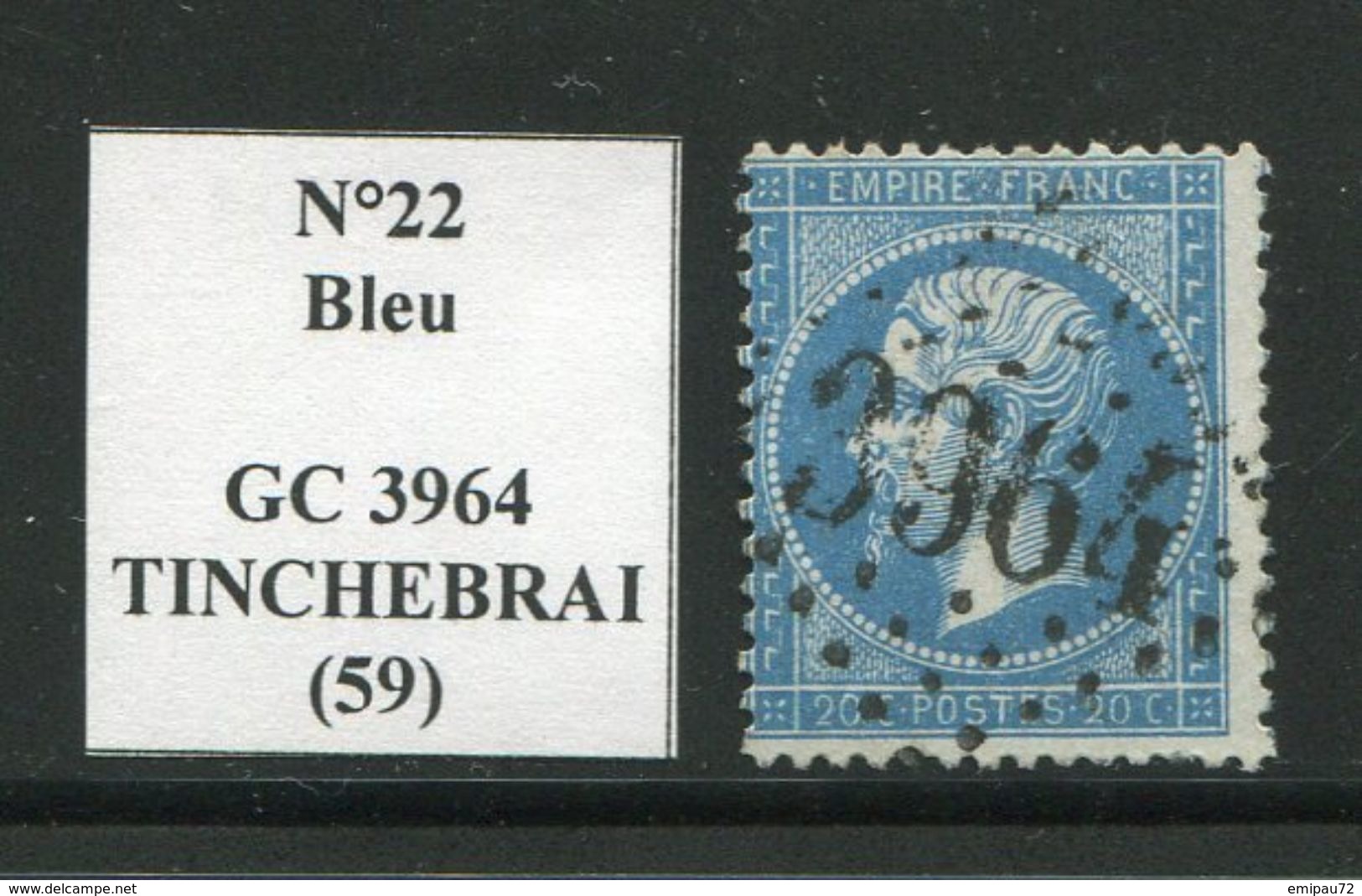 FRANCE- Y&T N°22- GC 3964 (TINCHEBRAI 59) - Autres & Non Classés