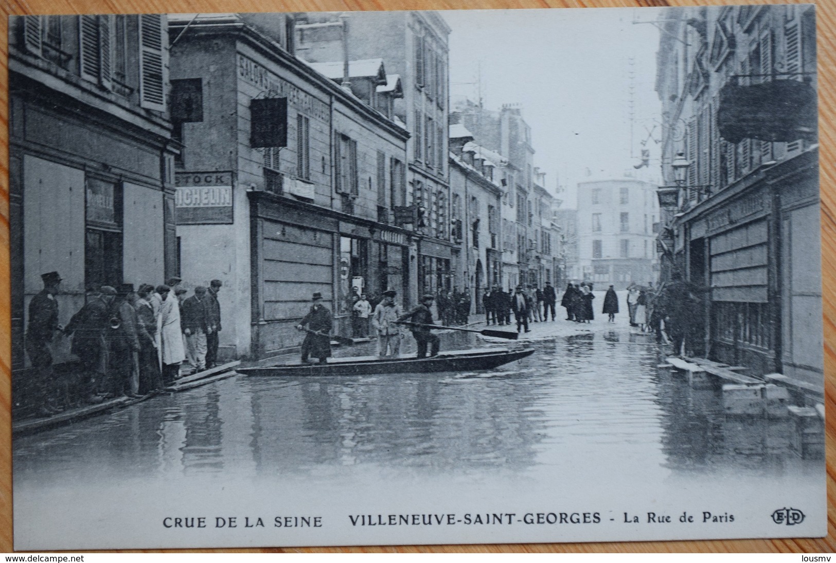 94 : Villeneuve-Saint-Georges - Crue De La Seine - La Rue De Paris - Animée : Belle Animation -(n°8482) - Exposiciones