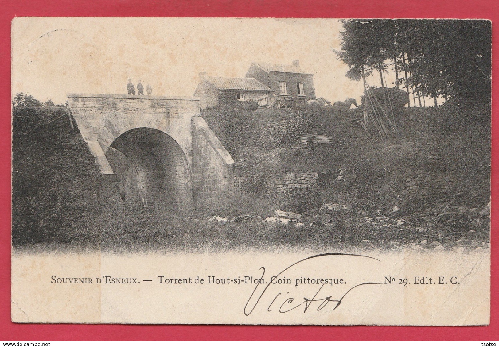 Houte-Si-Plou -Torrent ... Pont - Coin Pittoresque - 1904 ( Voir Verso ) - Neupré