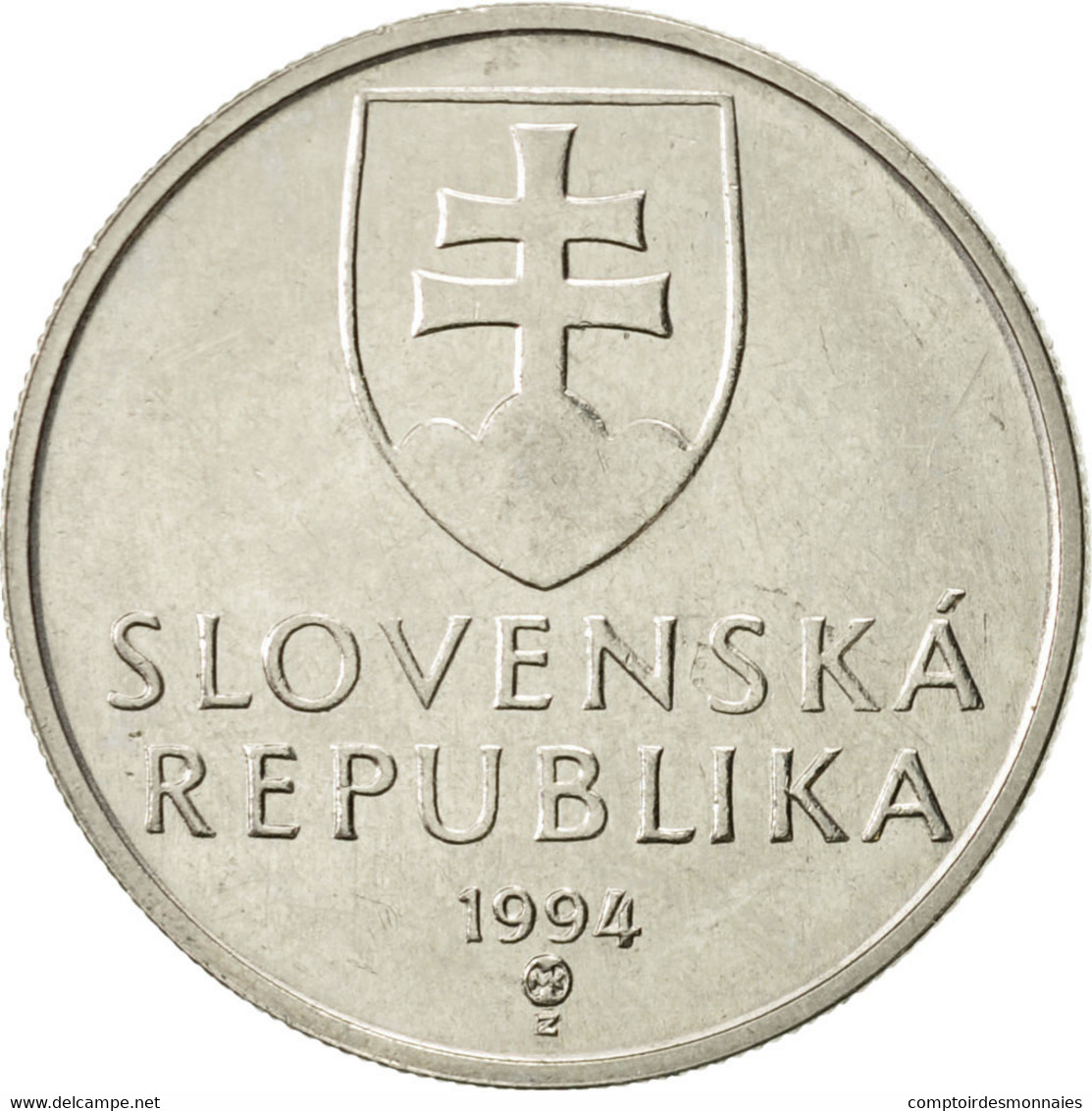 Monnaie, Slovaquie, 5 Koruna, 1994, TTB+, Nickel Plated Steel, KM:14 - Slowakei