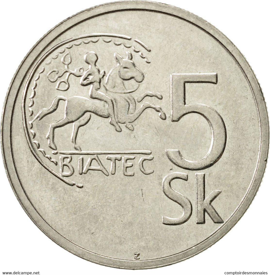 Monnaie, Slovaquie, 5 Koruna, 1994, TTB+, Nickel Plated Steel, KM:14 - Slovakia
