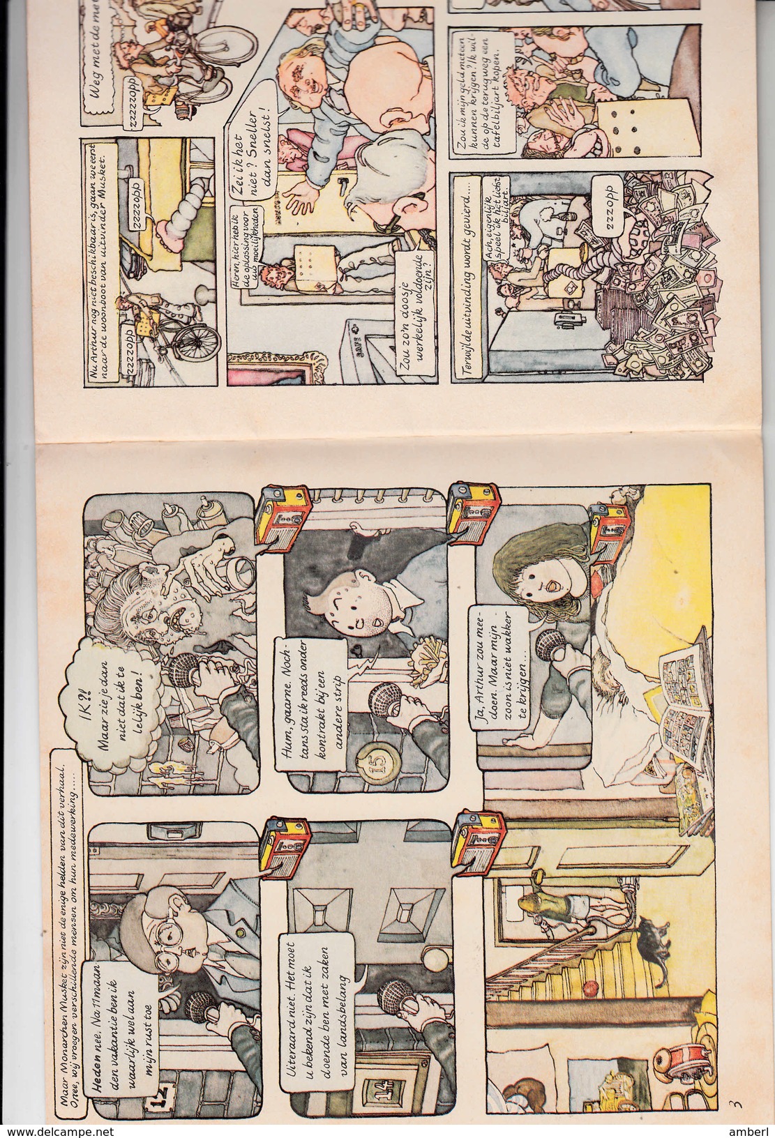 Stripboek "Arthur En De Lettervreter"  Kinderboekenweek 1973 Paul Hulshof Henk Van Kerkwijk - Juniors