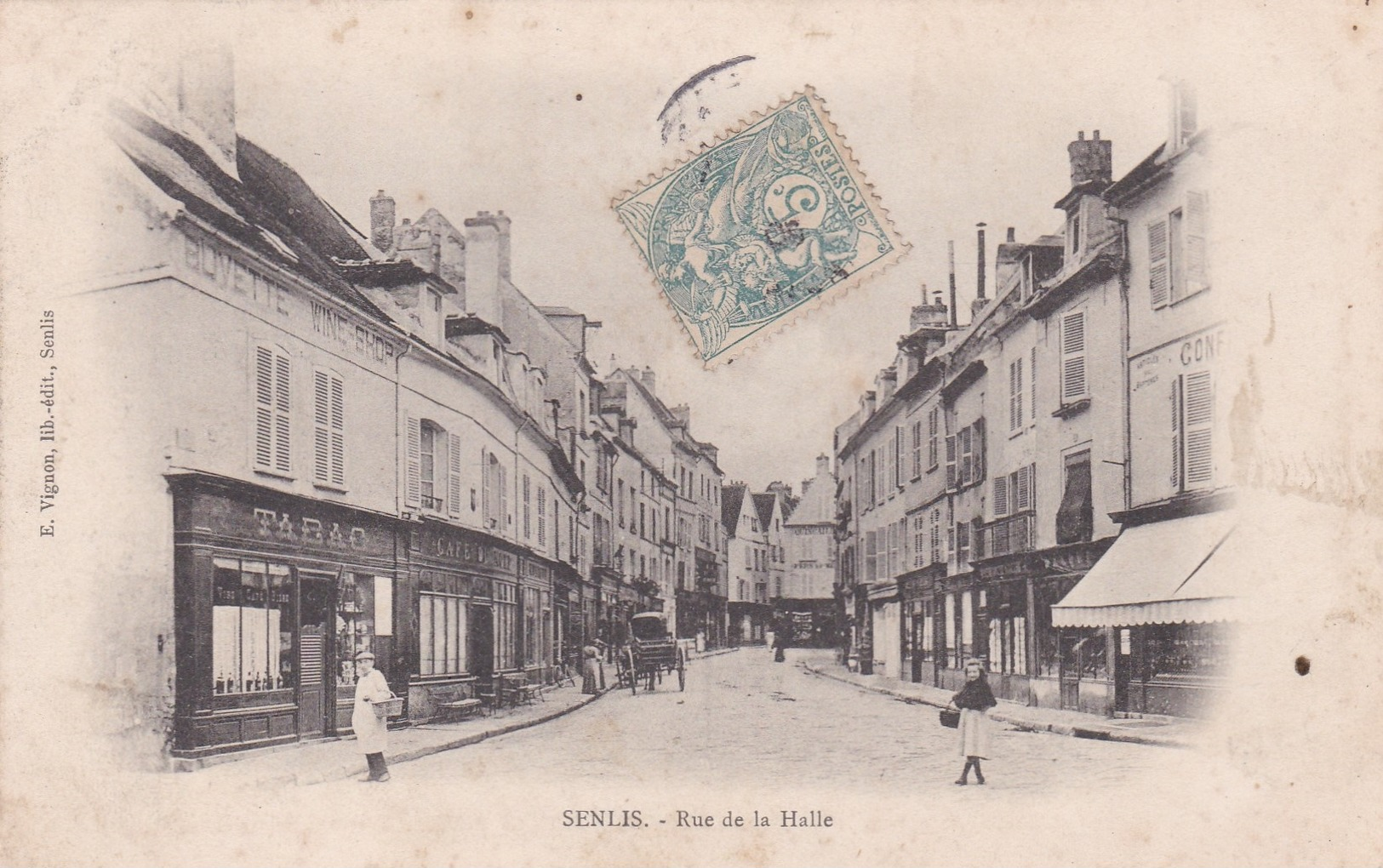 CPA  De  SENLIS  (60)  -   Rue  De  La  Halle     // TBE - Senlis