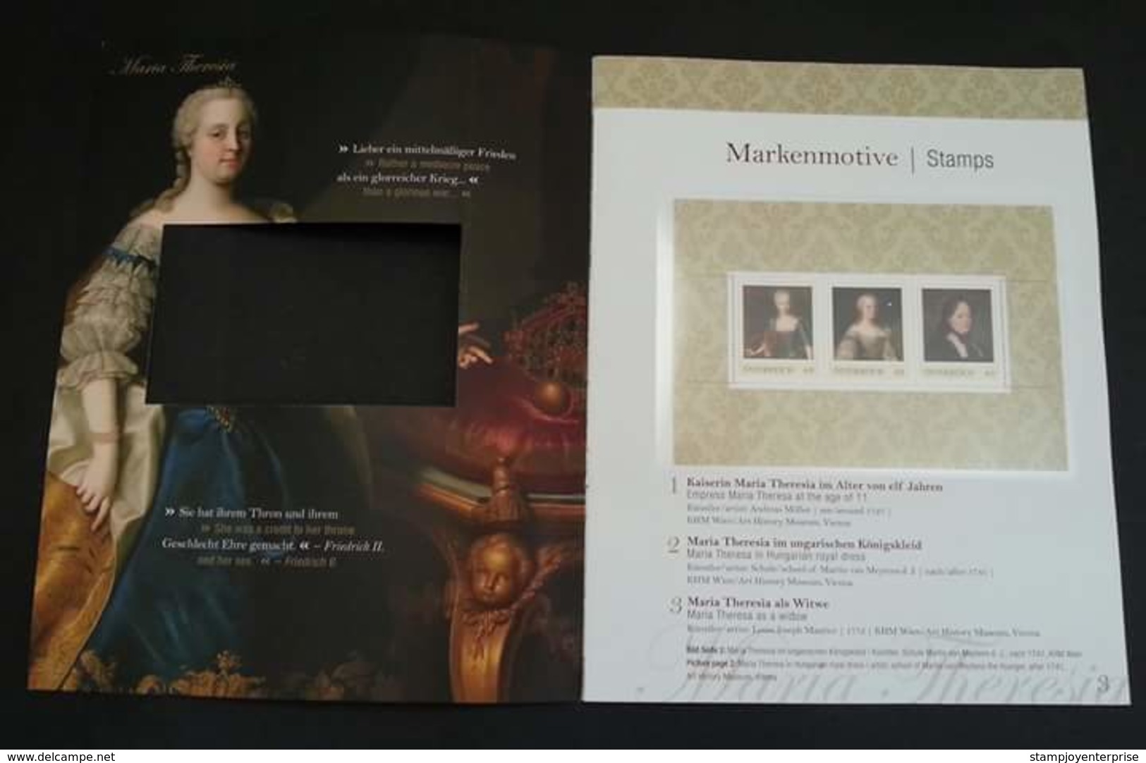 Austria Maria Theresia 1717-1780 (souvenir folder set) MNH *rare