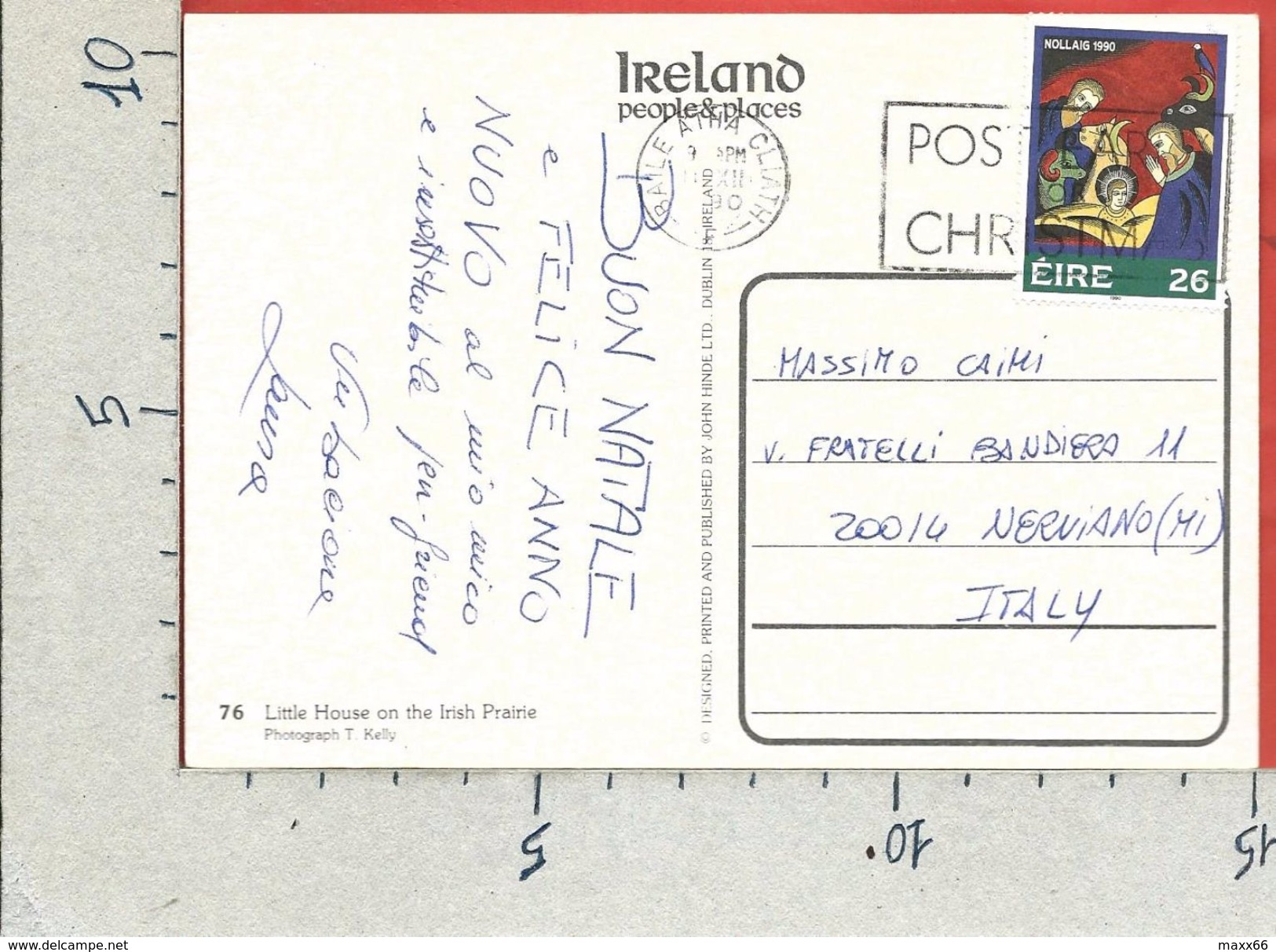 CARTOLINA VG IRLANDA - Little House On The Irish Praire - 10 X 15 - ANN. 1990 - Altri & Non Classificati