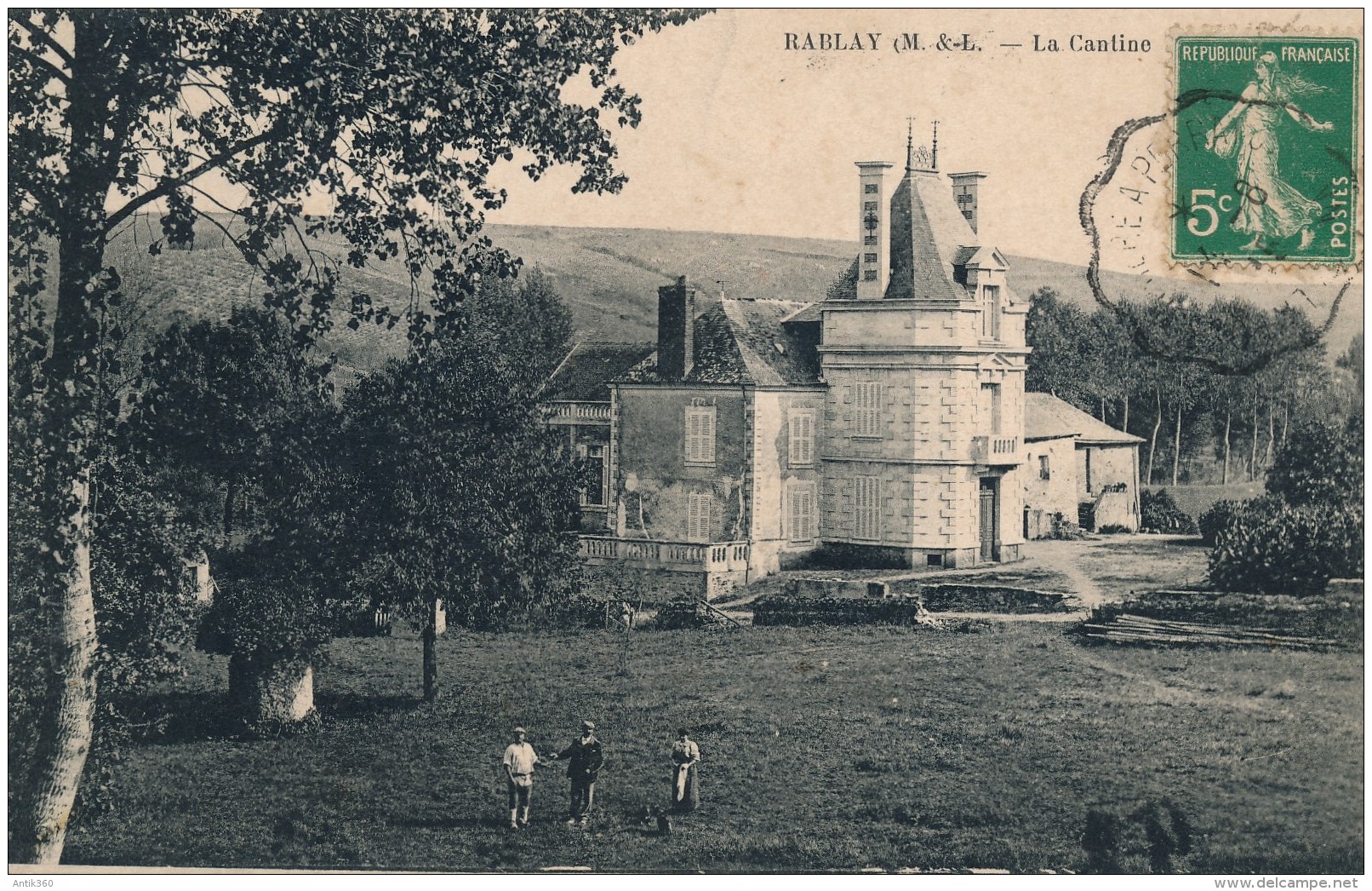 CPA 49 RABLAY SUR LAYON  Château De La Cantine, Animée - Thouarce