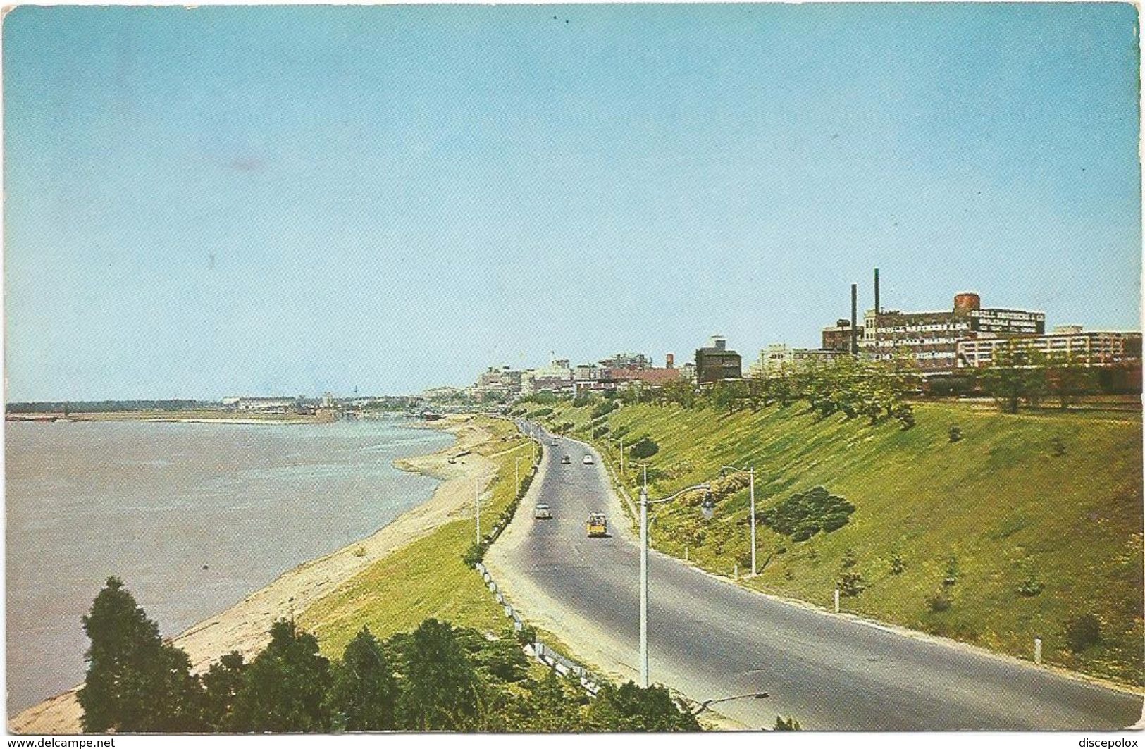 Z3536 Memphis - Riverside Drive Along The Mississippi River / Viaggiata 1961 - Memphis