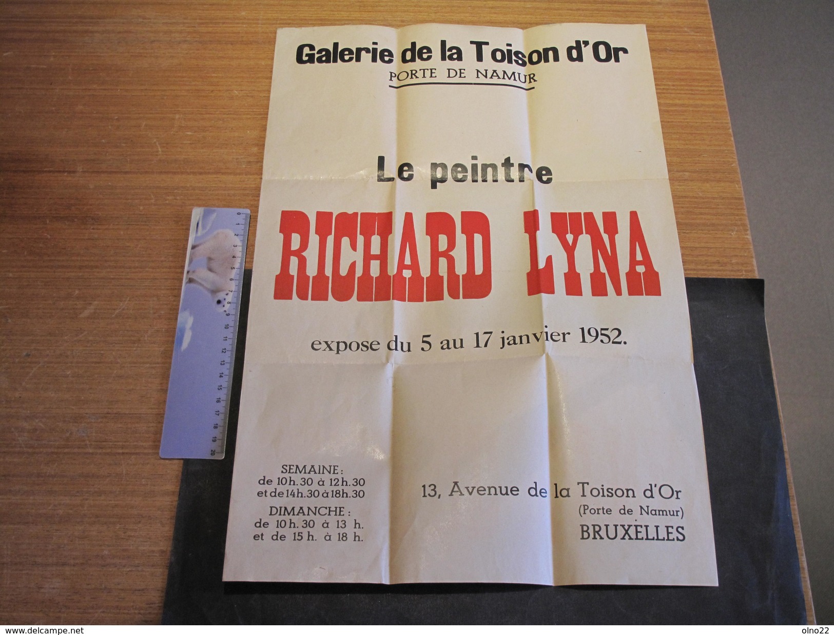 RICHARD LYNA - Artiste Peintre - Bosvoorde - Papiers Divers + Une Affiche - Non Classés