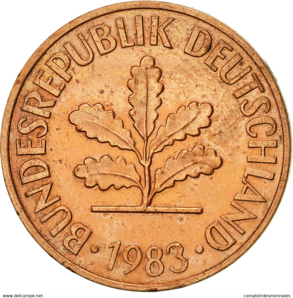 Monnaie, République Fédérale Allemande, 2 Pfennig, 1983, Karlsruhe, SUP - 2 Pfennig