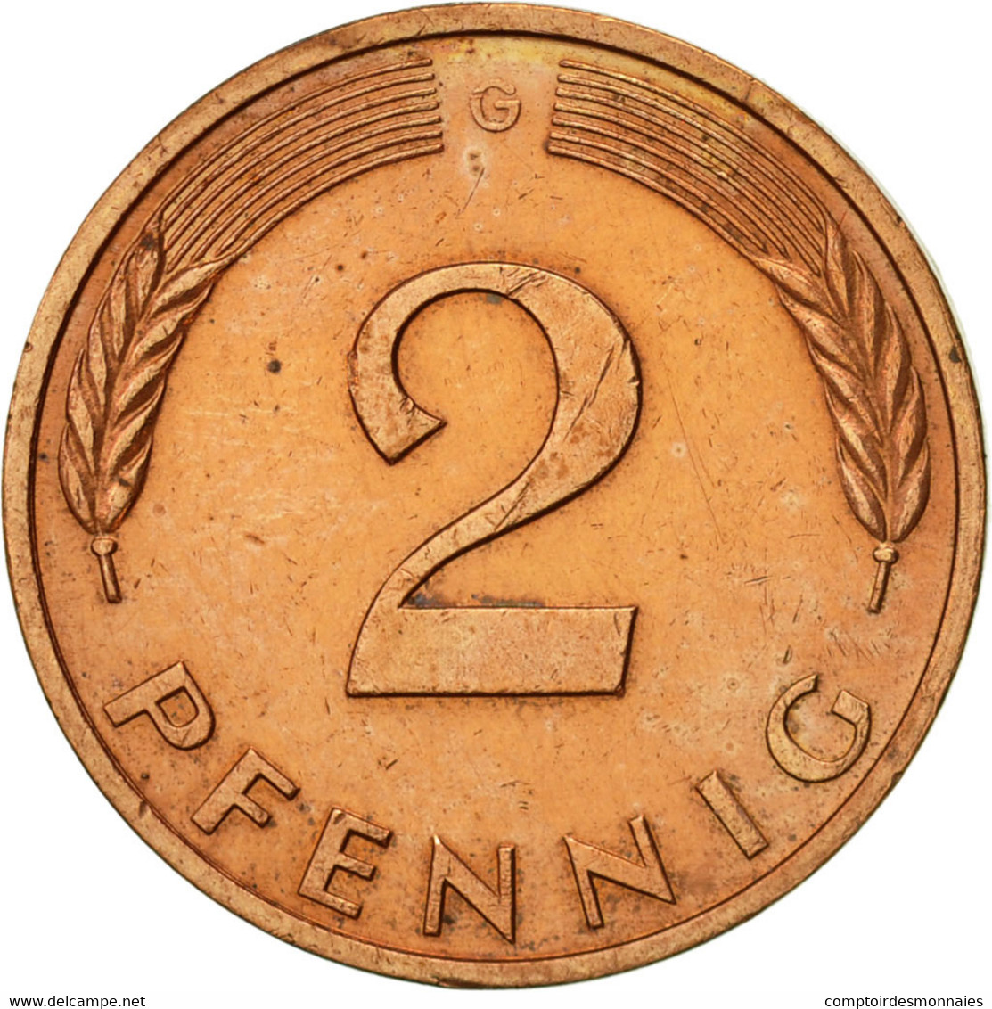 Monnaie, République Fédérale Allemande, 2 Pfennig, 1983, Karlsruhe, SUP - 2 Pfennig