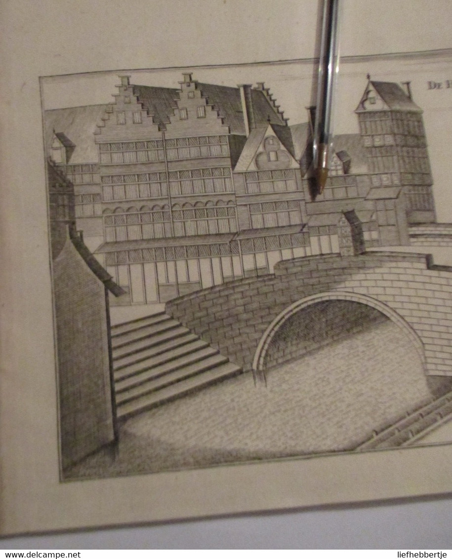 Gent : De Hooft Brugge Binnen Gendt - Oude Kaart Uit 1735   Yyy - Cartes Topographiques
