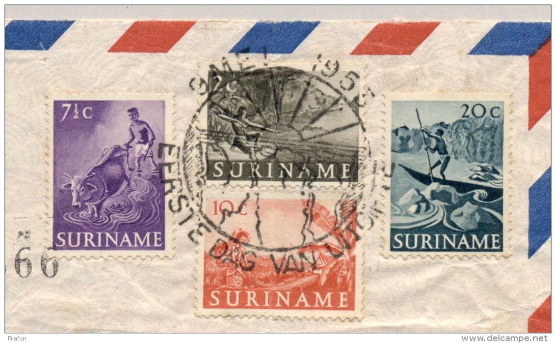 Suriname - 1953 - Inheemse Voorstellingen Op  R-FDC Naar Apeldoorn / NL - Suriname ... - 1975