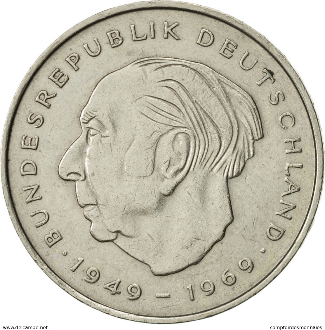 Monnaie, République Fédérale Allemande, 2 Mark, 1970, Stuttgart, TTB+ - 2 Marcos