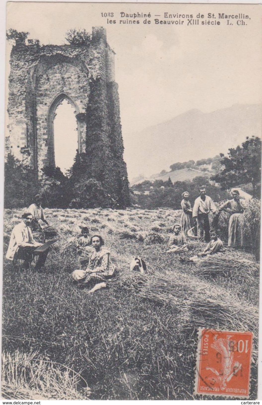 Isère,les Ruines De Beauvoir, Royans,18ème Siècle,le Versaille  Dauphins,umbert 2 ,dernier Dauphin,famille En 1915,38 - Saint-Marcellin