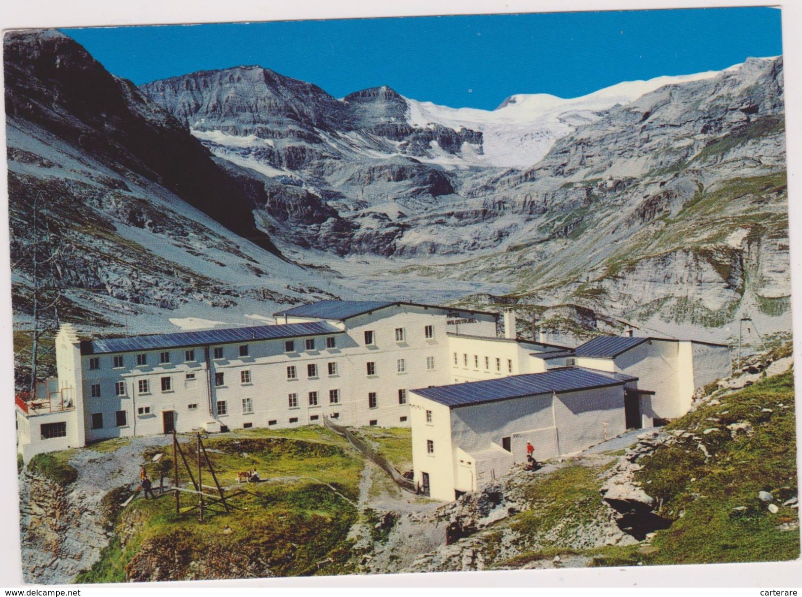 SUISSE,SWITZERLAND,SWISS, HELVETIA,SCHWEIZ,SVIZZERA ,VALAIS,LEUKERBAD-LOECHE LES BAINS,COL GEMMI,PHOTO KLOPFENSTEIN,HOTE - Loèche