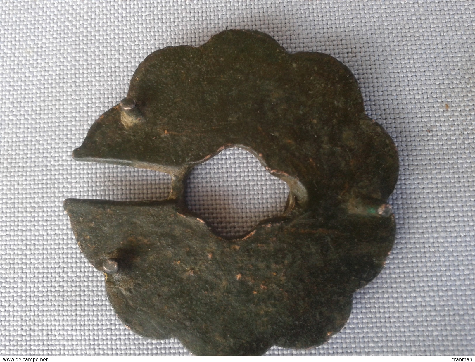 Medieval Belt Buckle Gilded,emailed - Archäologie