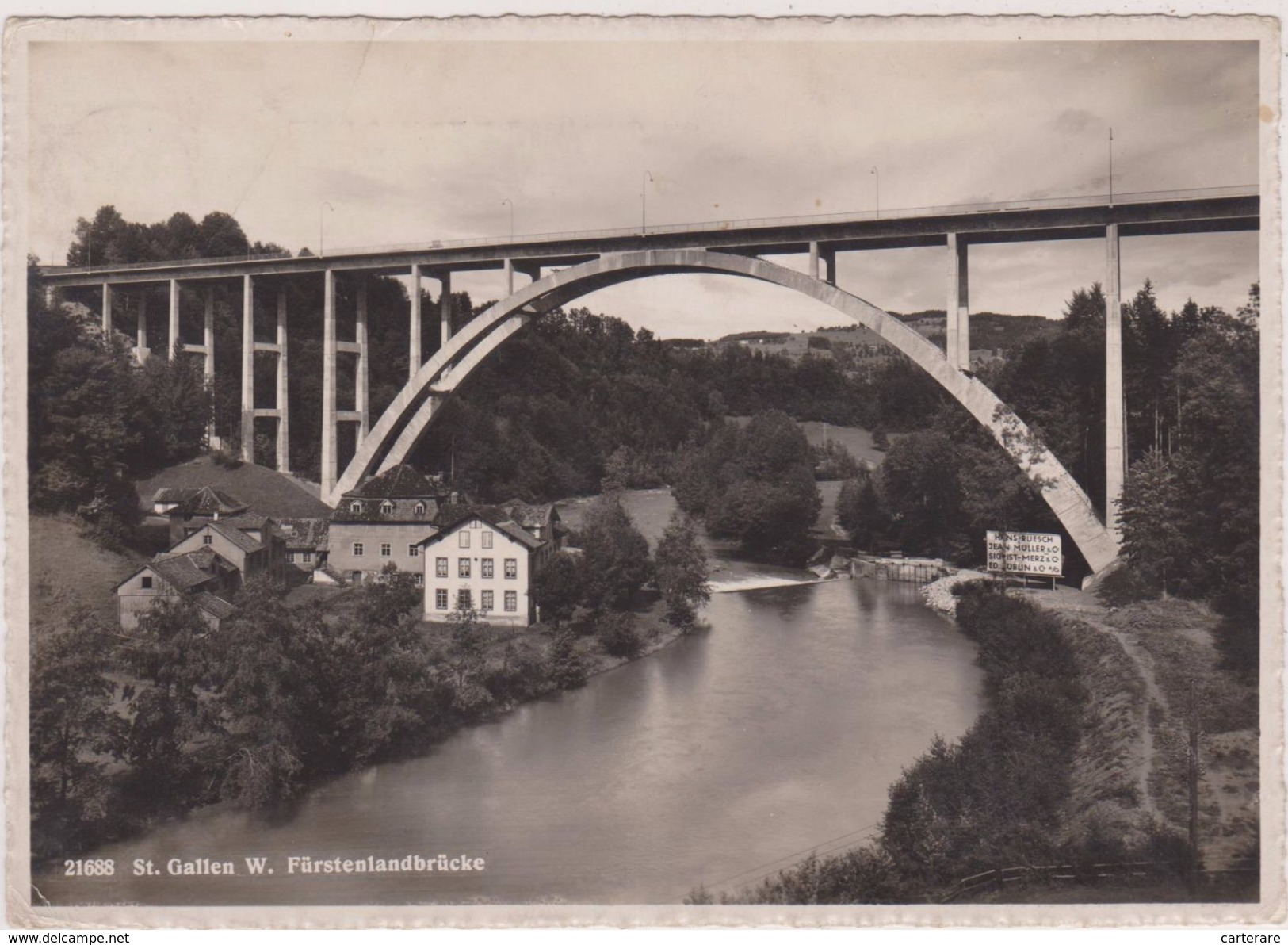 SUISSE,SCHWEIZ,SVIZZERA,SWITZERLAND,HELVETIA,SWISS ,SAINT GAL,SAINT GALLEN EN 1939,PONT - Saint-Gall