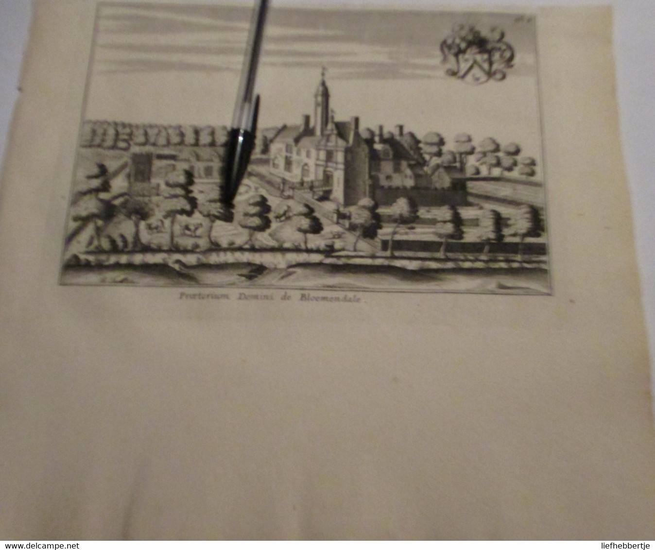 Bloemendale In Beernem - Oude Kaart Uit 1735 - Cartes Topographiques