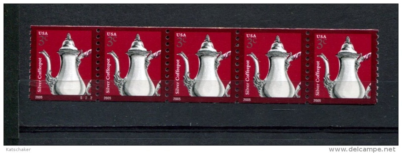297807057 USA  POSTFRIS MINT NEVER HINGED POSTFRISCH EINWANDFREI  SCOTT 3759 Silver Coffeepot Pcn S2222 - Unused Stamps