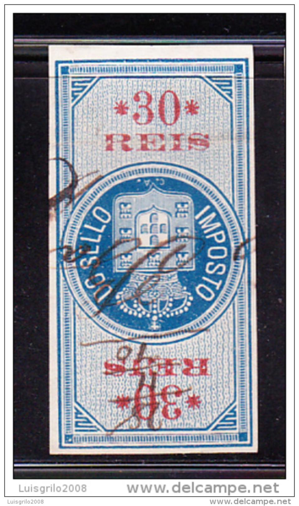 1868 - IMPOSTO DO SELLO - 30 REIS - MARGEM MÉDIA - Used Stamps