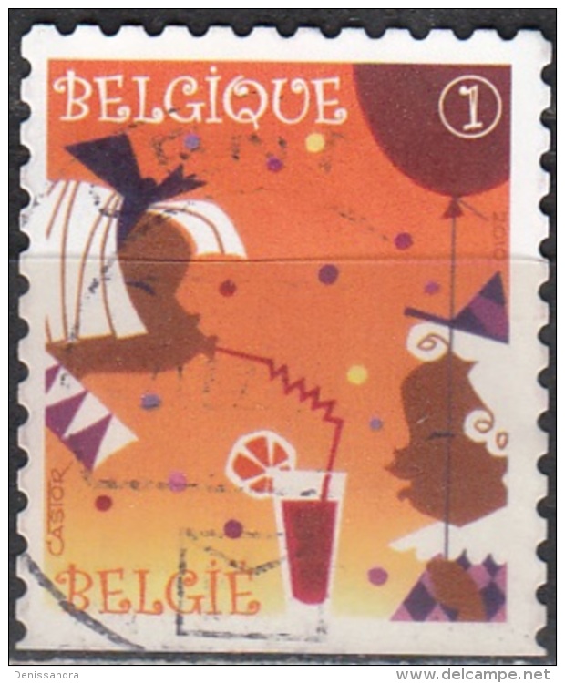 Belgique 2010 COB 4041A O Cote (2016) 1.25 Euro Timbre De Fête Cachet Rond - Used Stamps