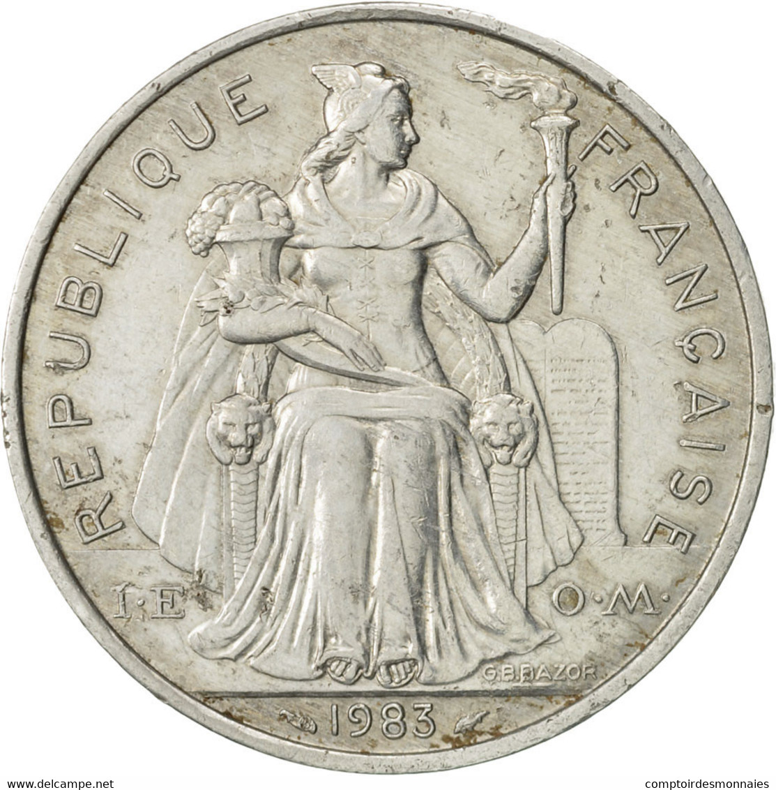 Monnaie, Nouvelle-Calédonie, 5 Francs, 1983, Paris, SUP, Aluminium, KM:16 - New Caledonia