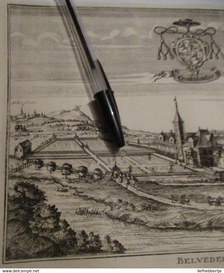 Belvedere - Uit Atlas Van Sanderus -   Oude Kaart Uit 1735 - Cartes Topographiques