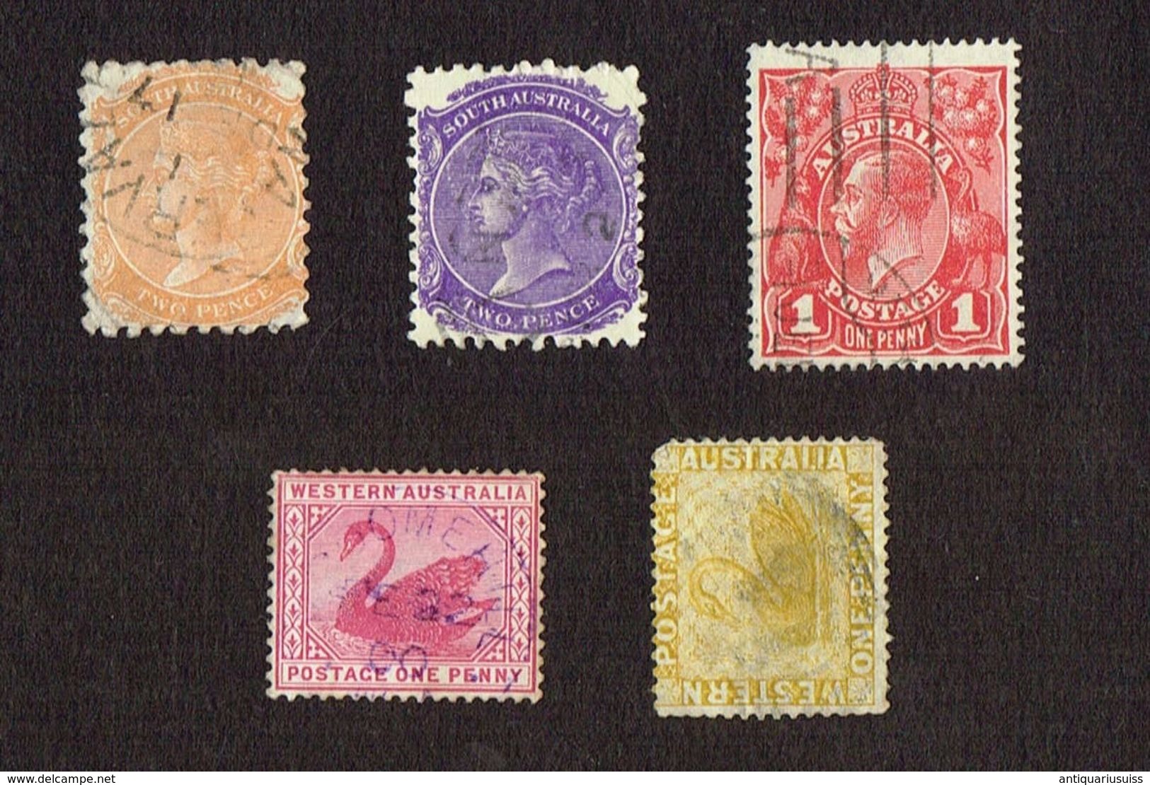 19 Stamps Australia - South Australia - Western Australia - Postage Australia - Autres & Non Classés