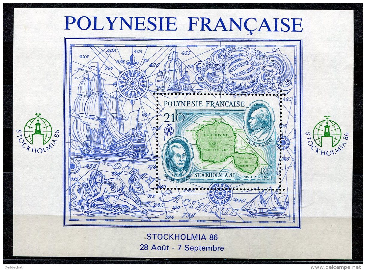 3646  -  POLYNESIE   BF 12 **  "Stockholmia 86"   1986       SUPERBE - Blocchi & Foglietti