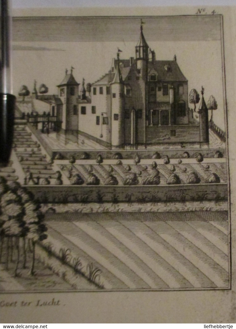 Het Goet Ter Lucht - Kasteel Ter Lucht - Te Sint-Andries Bij Brugge - Uit Atlas Van Sanderus -   Oude Kaart Uit 1735 - Cartes Topographiques