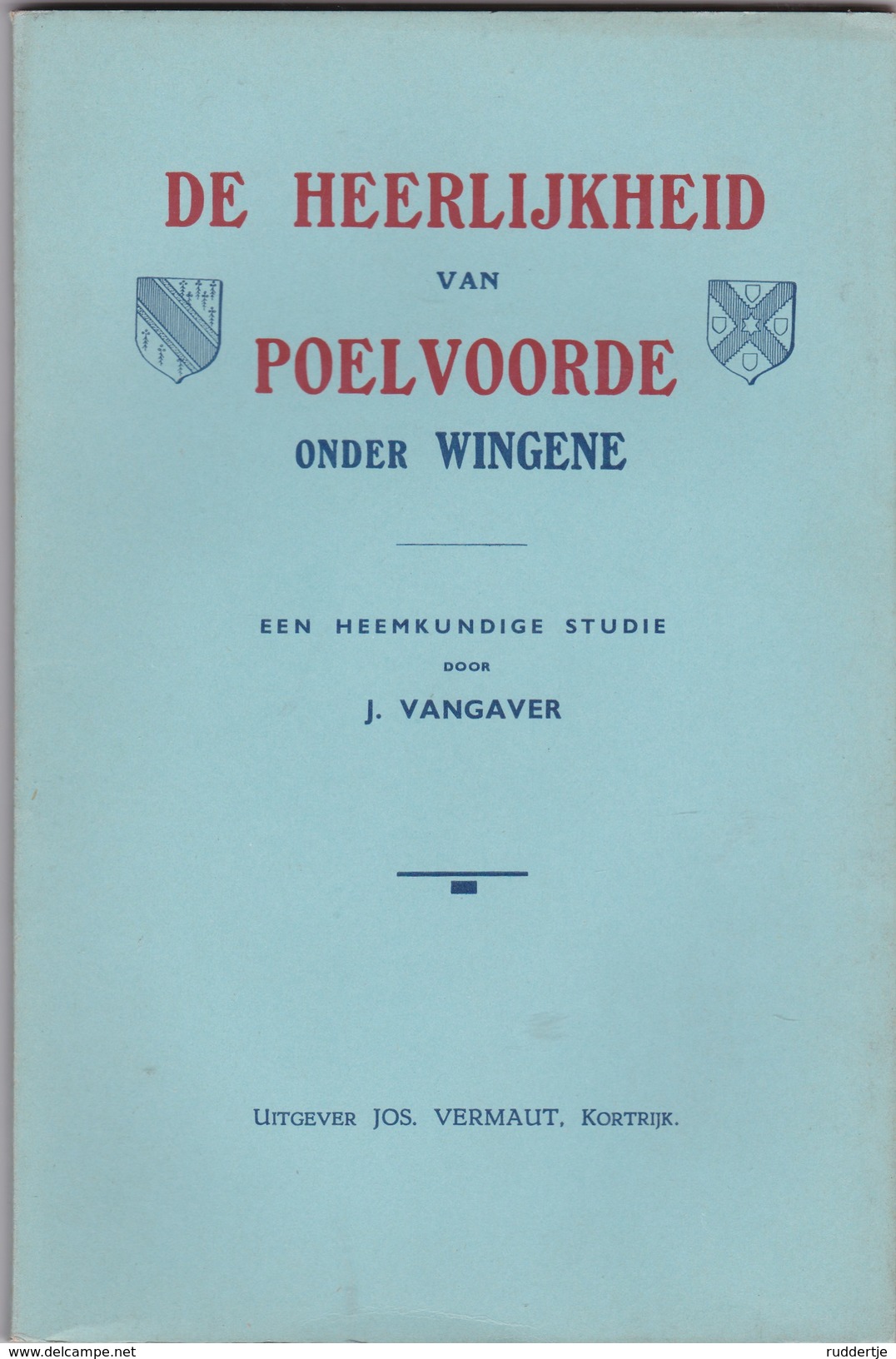 Wingene Heerlijkheid Poelvoorde + Foto In Boek Van  Poelvoorde Molen Blz 16 Moulin - Wingene
