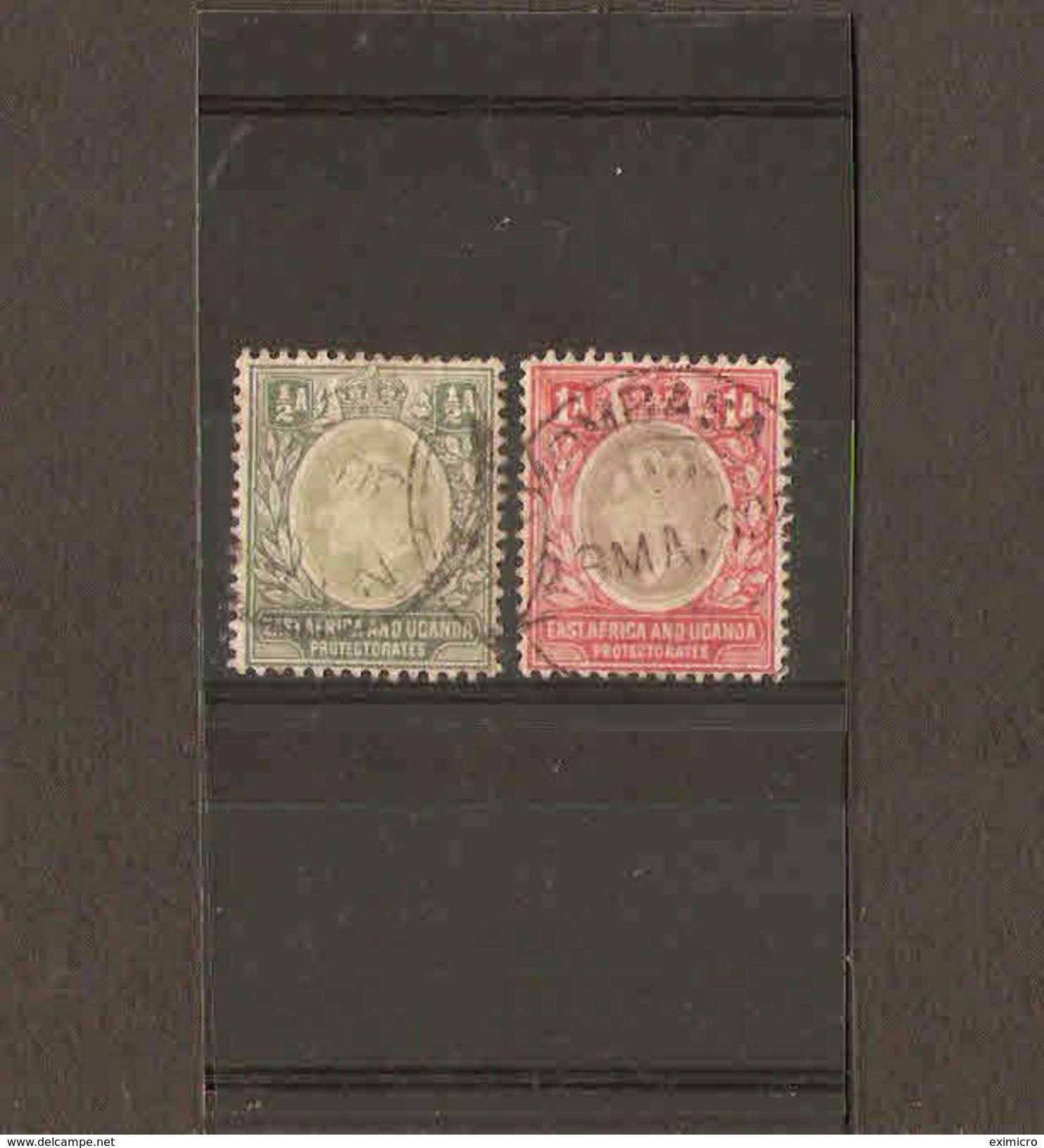 KENYA, UGANDA AND TANGANYIKA 1903 - 1904 ½a And 1a SG 1/2 WATERMARK CROWN CA FINE USED Cat £25+ - Protettorati De Africa Orientale E Uganda