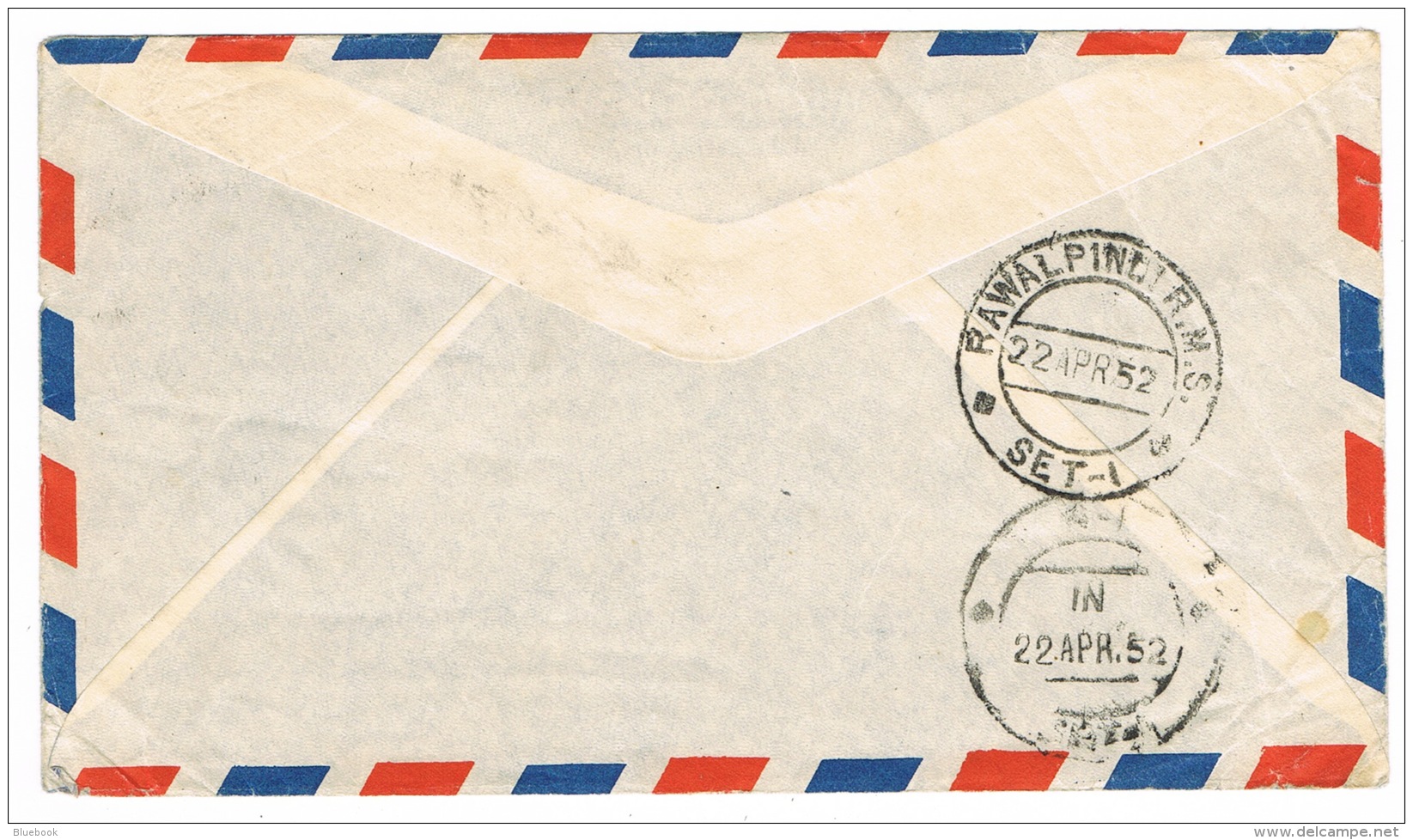 RB 1168 -  1952 Airmail Cover Pakistan 12a Rate To Cowes Isle Of Wight - Pakistan