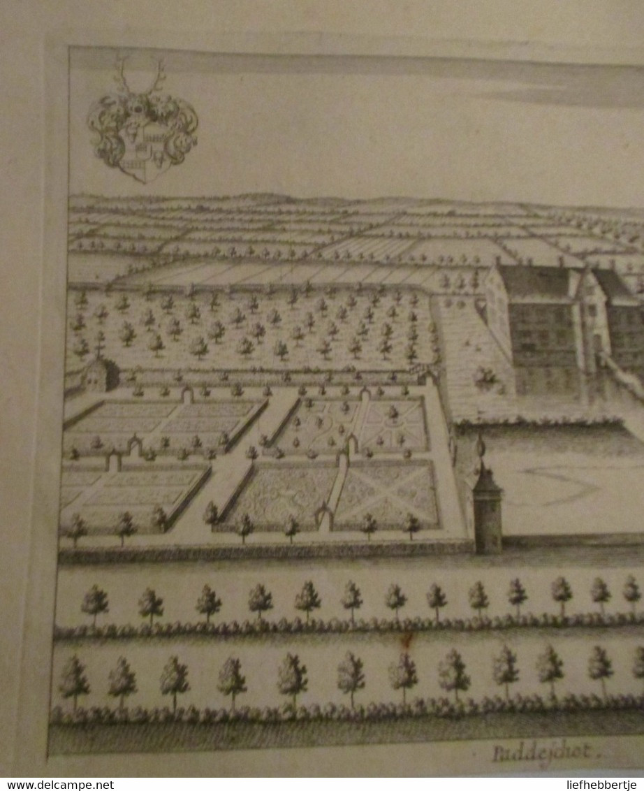 Paddeschoot - Bij Sint-Niklaas - Uit Atlas Van Sanderus -   Oude Kaart Uit 1735 - Cartes Topographiques