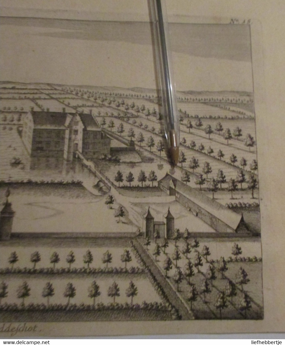 Paddeschoot - Bij Sint-Niklaas - Uit Atlas Van Sanderus -   Oude Kaart Uit 1735 - Cartes Topographiques