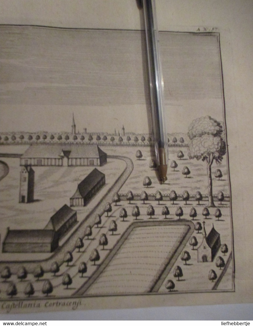 Merris - Uit Atlas Van Sanderus -   Oude Kaart Uit 1735 - Cartes Topographiques